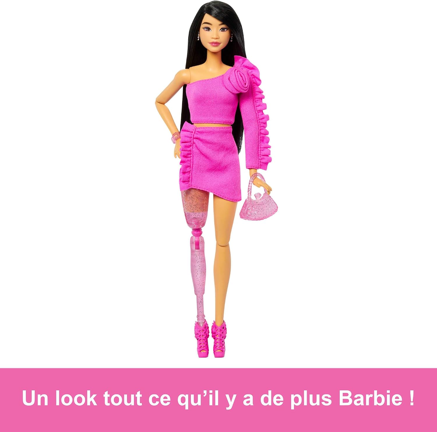 Thumbnail 4 de Barbie Poupée Deluxe Style 2 – Barbiecore chic avec prothèse décorative et tenue rose HYV26