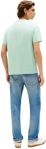 Detalle de Tommy Hilfiger Herren T-Shirt Kurzarm Seasonal Solid Tee Grüntöne (Crushed Mint), XXL