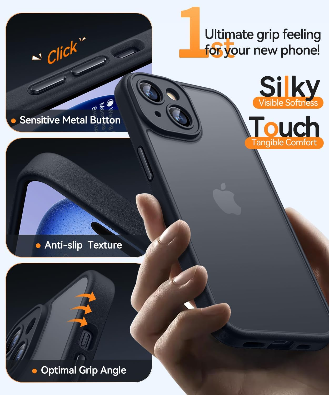 Thumbnail 3 de CANSHN Matte Case for iPhone 15 6.1-inch