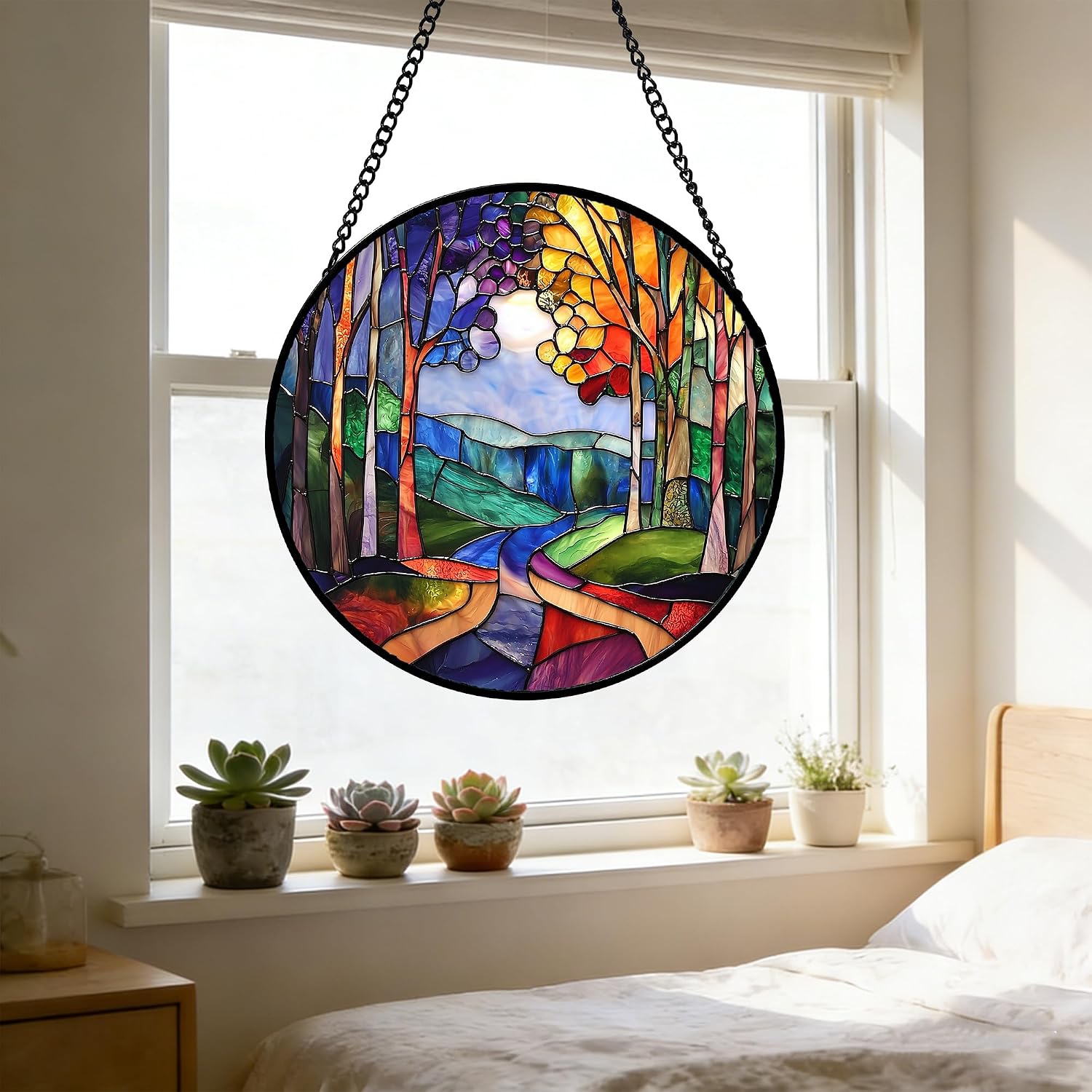 Detalle 1 de Stained Glass Suncatcher 9.8-Inch