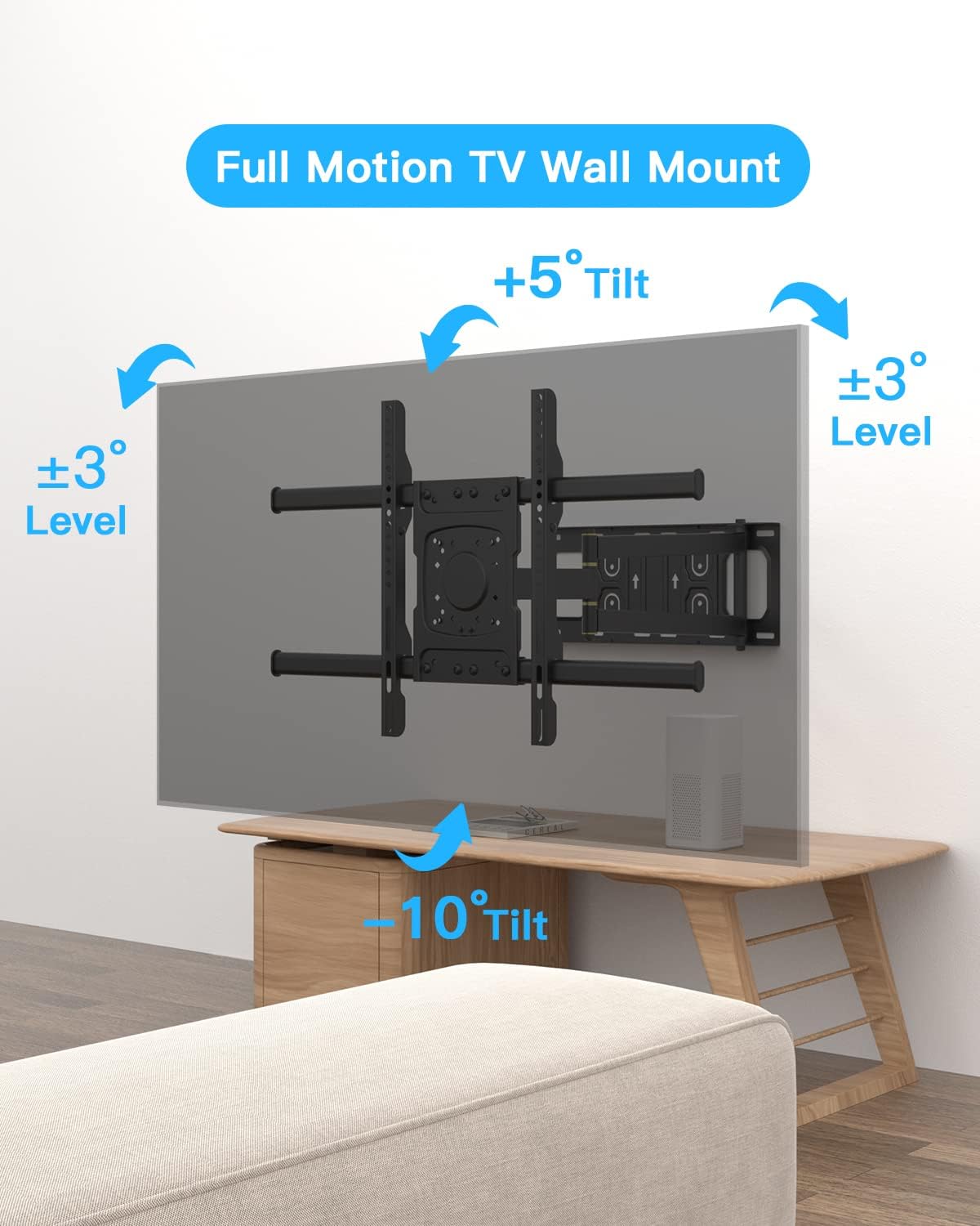 Thumbnail 3 de WHYFONE long reach TV wall bracket 650mm
