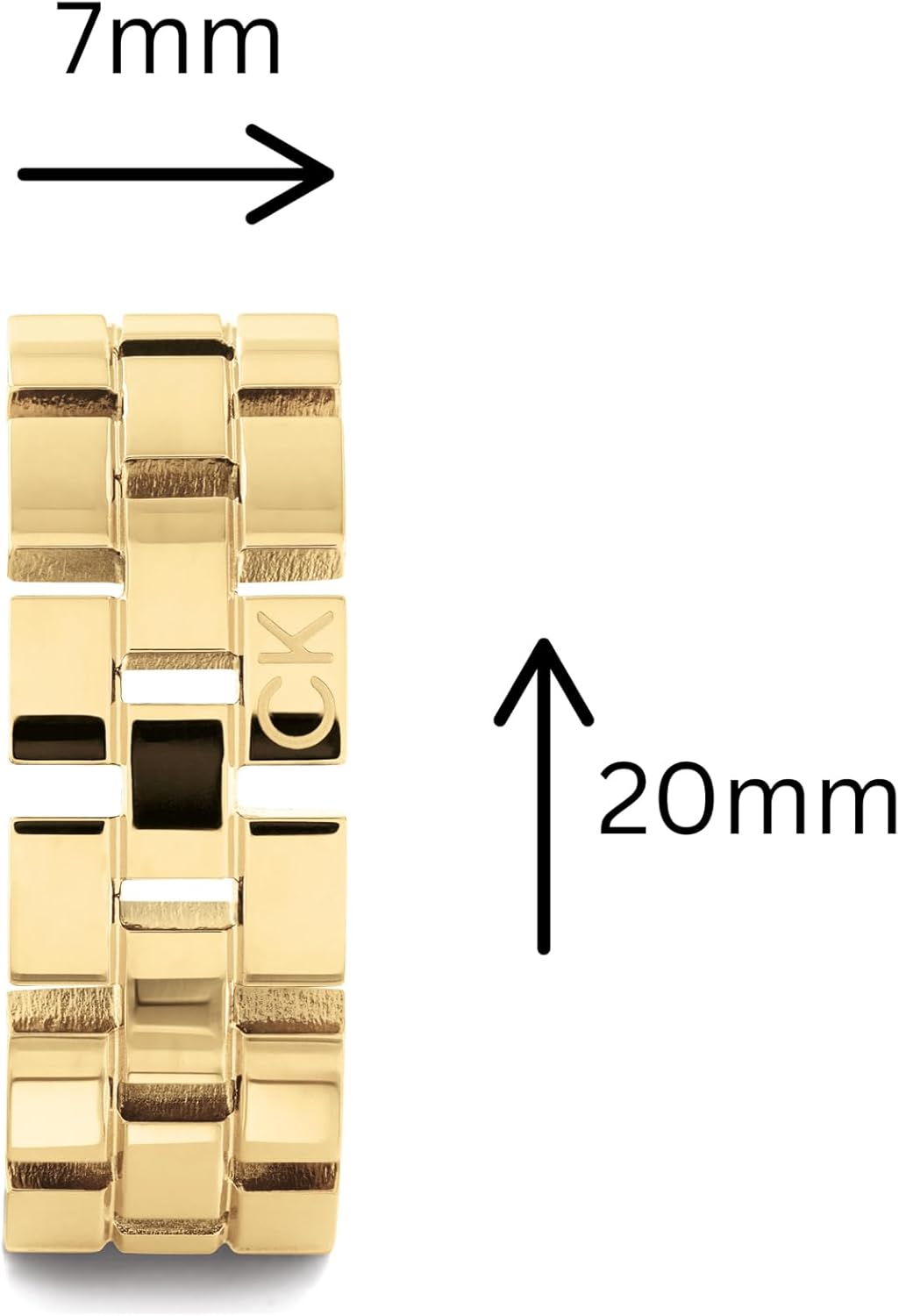 Thumbnail 1 de Calvin Klein orecchini a cerchio da donna Collezione GEOMETRIC in acciaio inox