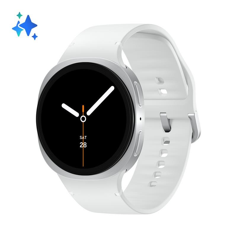 Detalle 2 de Samsung Galaxy Watch 8 Bluetooth GPS de 44 mm en plata: salud y conectividad desde la muñeca