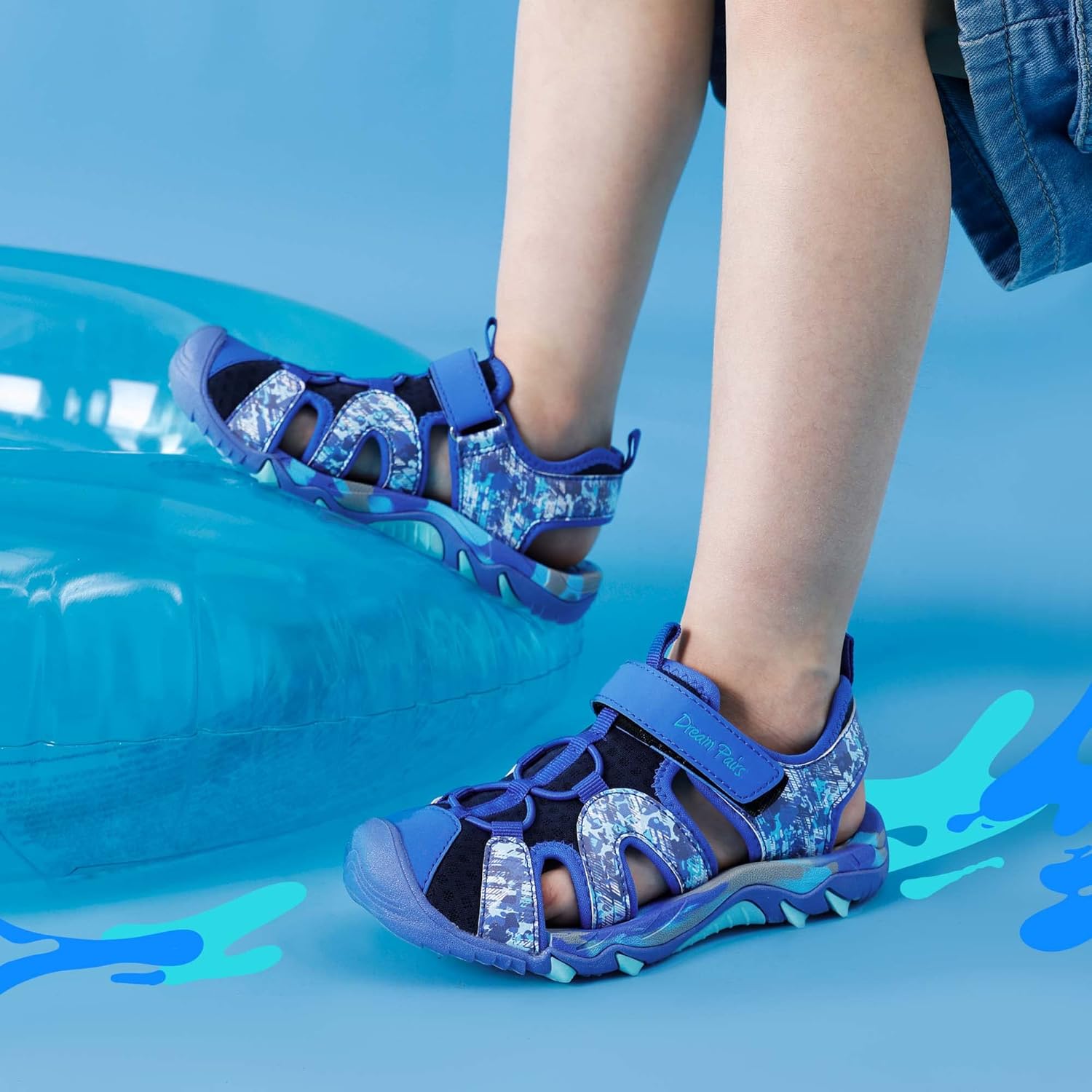 Thumbnail 1 de DREAM PAIRS Sandali Sportivi per Bambini Unisex – Punta Chiusa, Leggeri e Antiscivolo