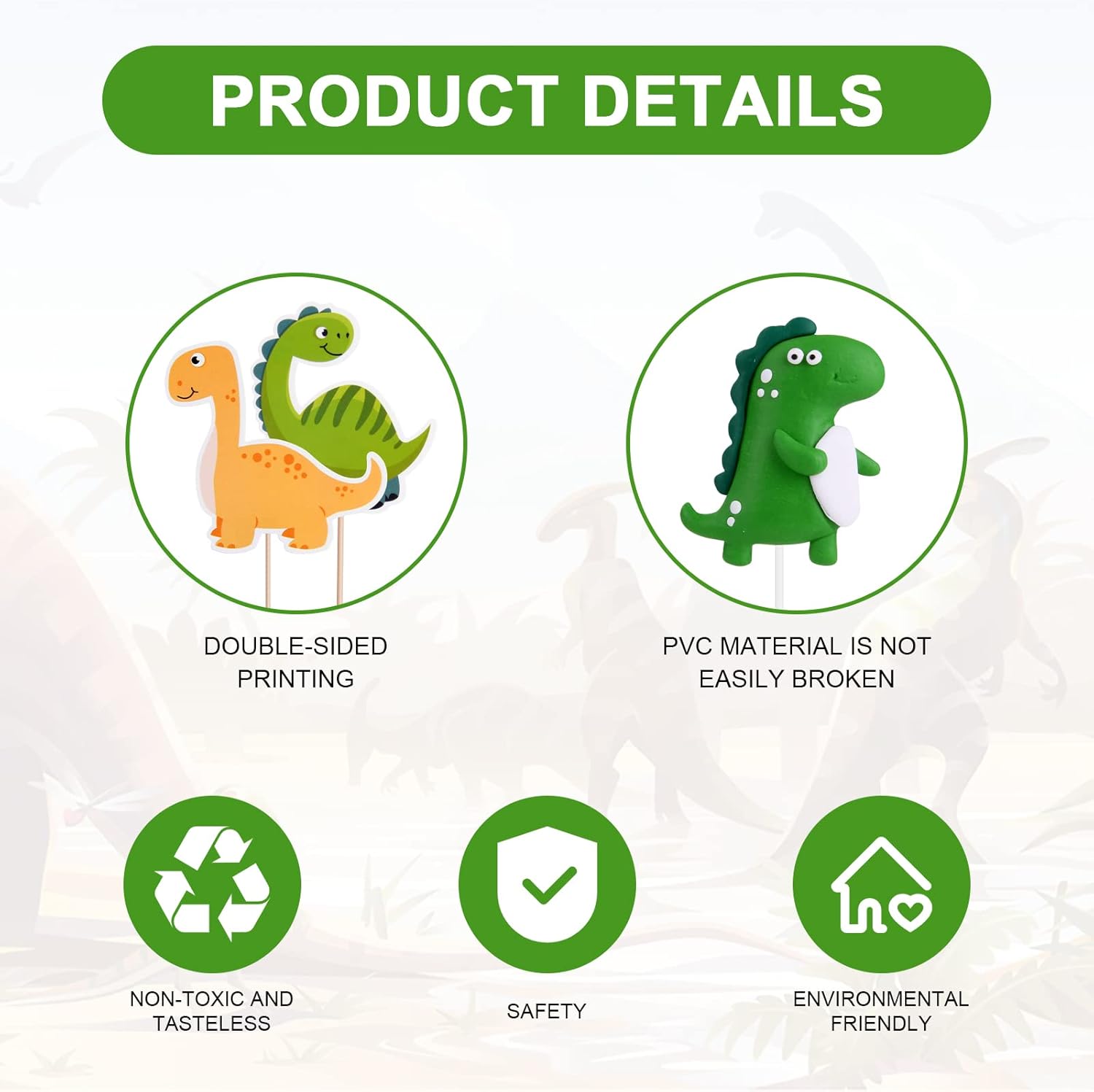 Thumbnail 2 de OSDUE Décoration gâteau 8+4 pièces 🎂