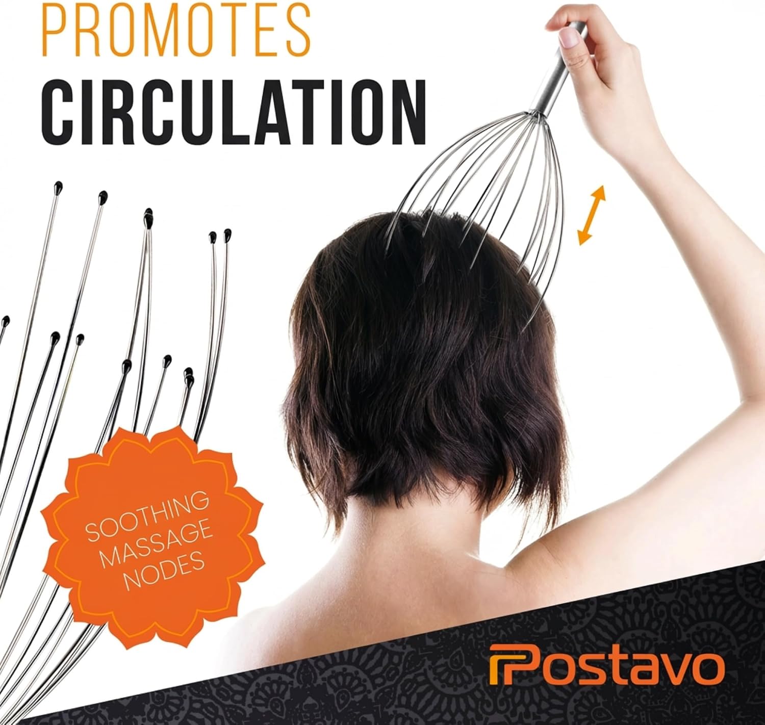 Thumbnail 3 de Postavo Original Spider Head Massager with 20 Fingers and Stainless Steel Handle