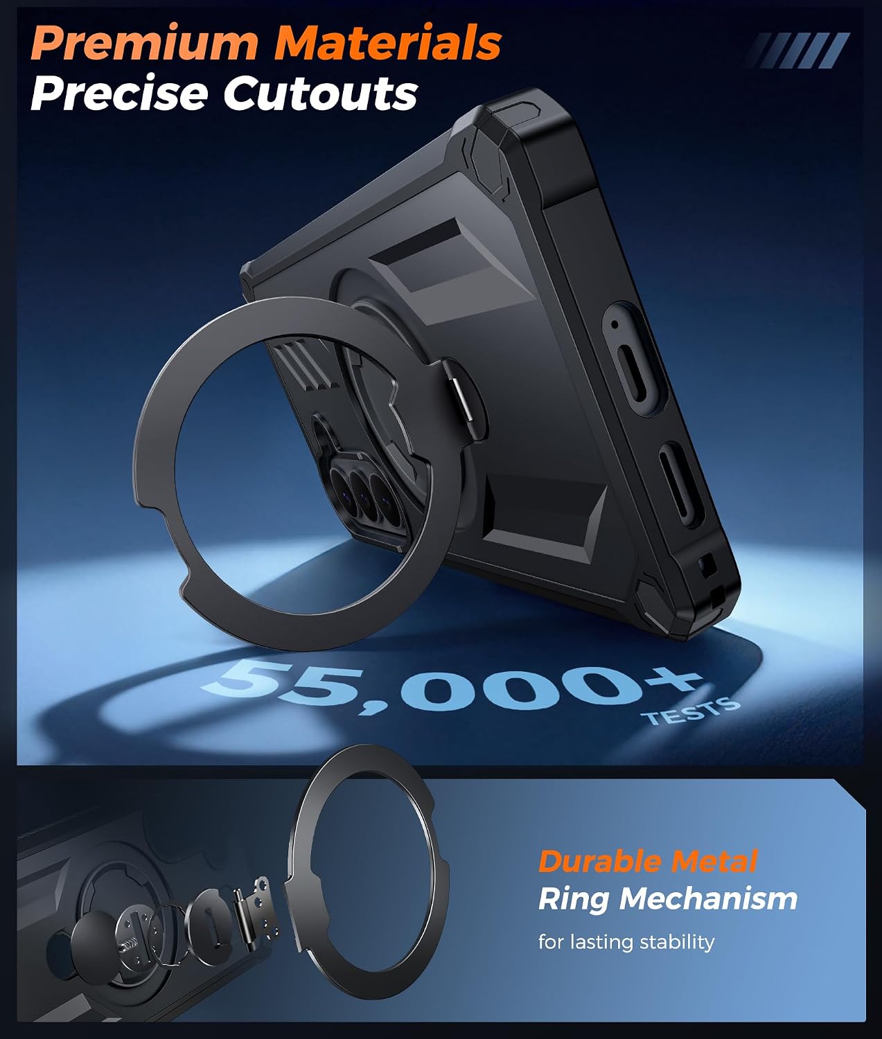 Thumbnail 5 de FNTCASE for Samsung Galaxy S26 Case with Magnetic Ring Kickstand, Screen Protector, and MagSafe Compatibility
