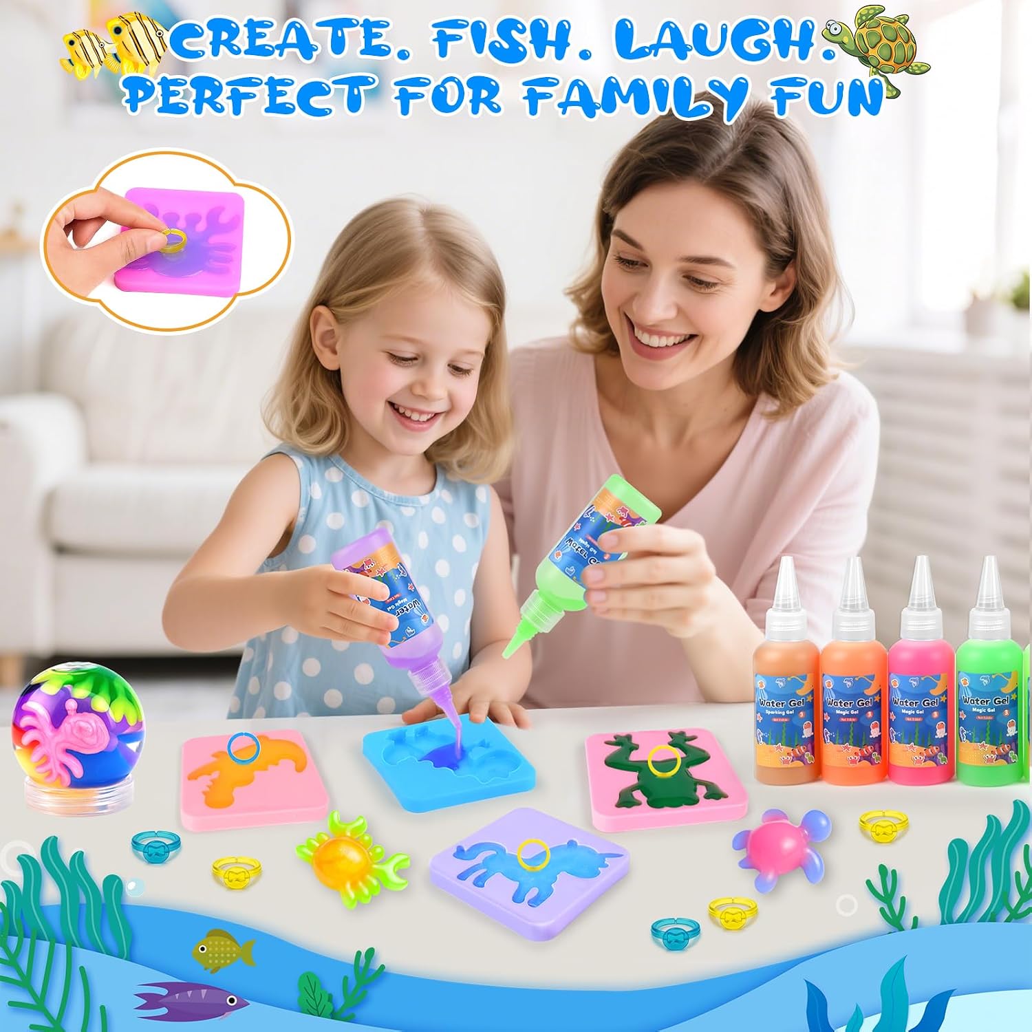 Detalle 2 de Dreamon Magic Aqua Fairy Water Gel Kit 71pcs 🎨
