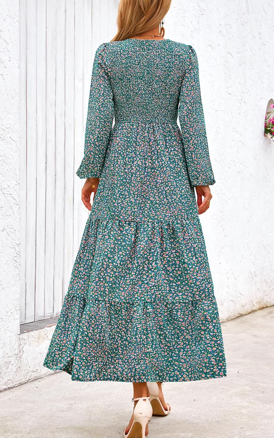 Thumbnail 4 de PRETTYGARDEN Women's Floral Maxi Dress 2025