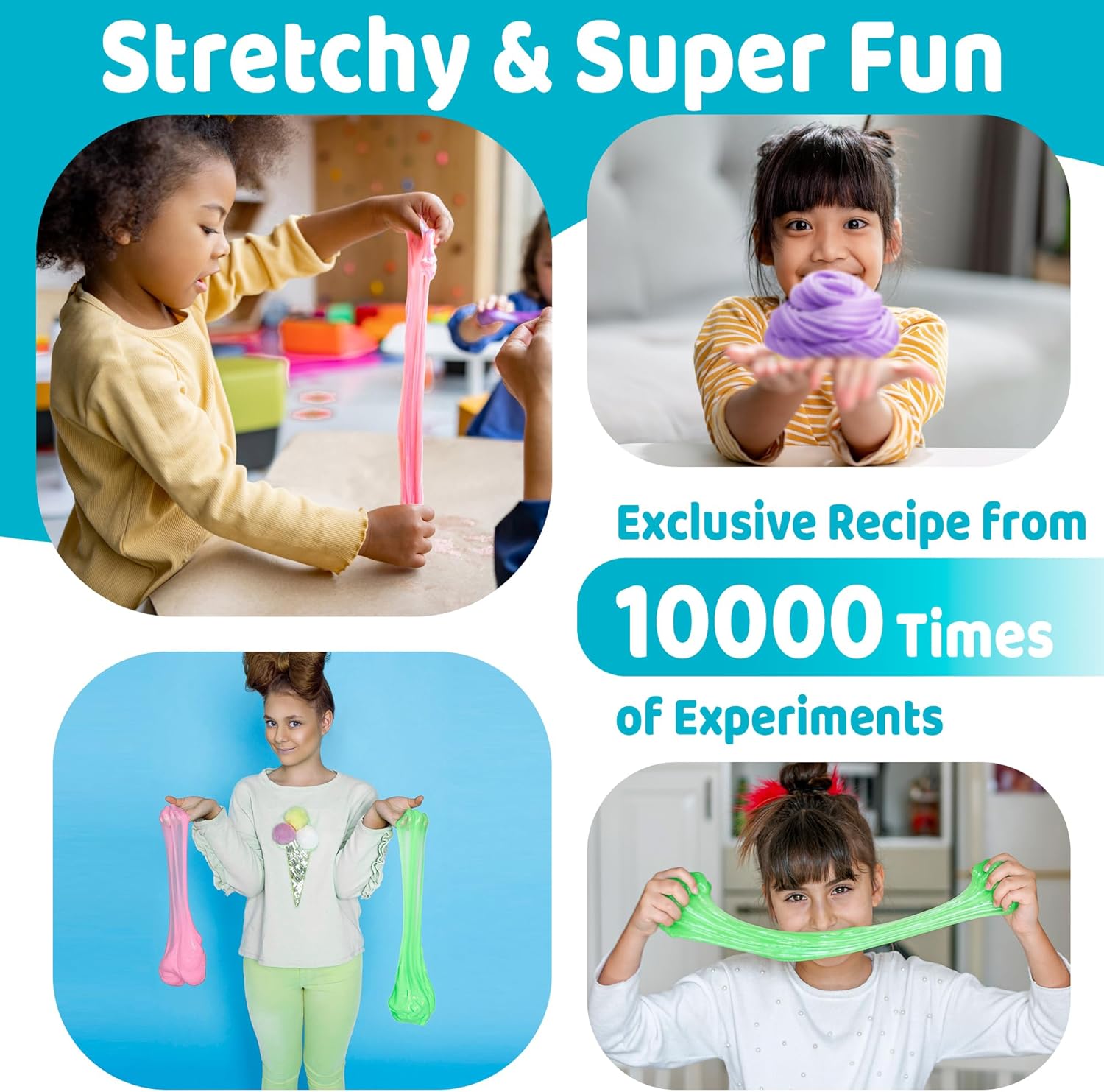 Thumbnail 3 de YasTant Slime Kit for Kids (Pack of 6) — Safe, Fluffy Butter Slime for Stress Relief and Creative Play