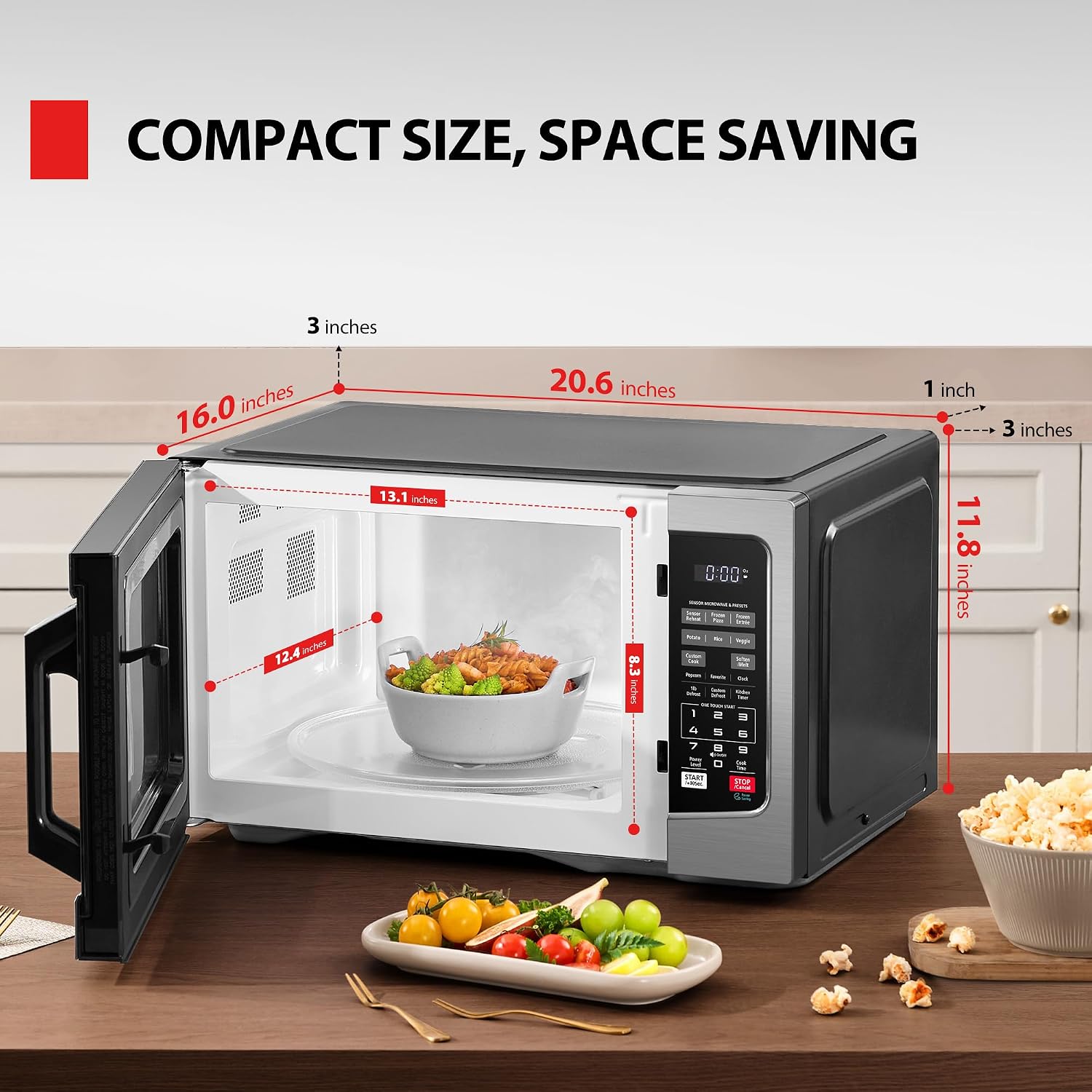 Thumbnail 4 de TOSHIBA EM131A5C-SS 1.2 cu ft Microwave 🍽