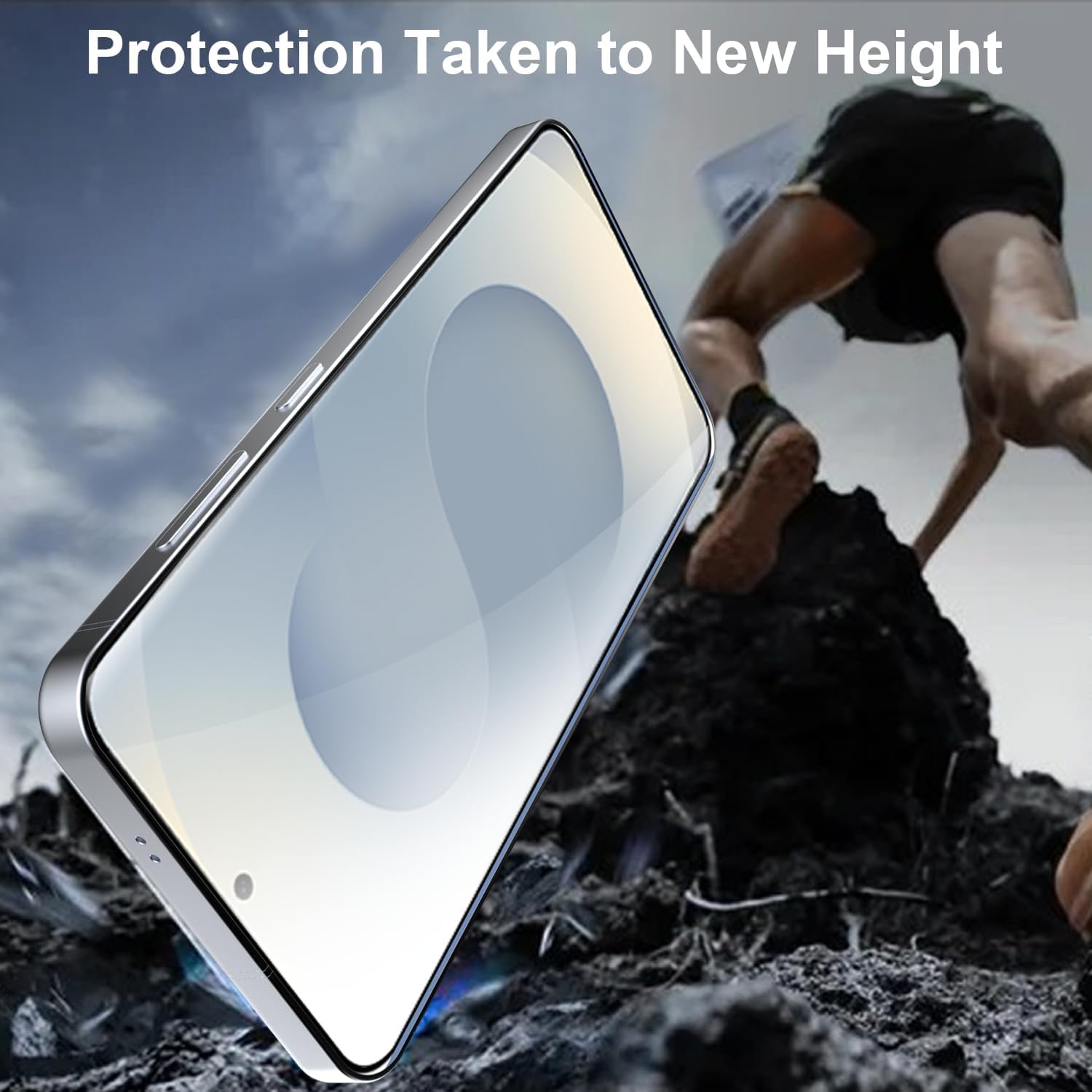 Detalle de OneFish Privacy Screen Protector for Samsung Galaxy S22/S23 (2-Pack) – 9H Tempered Glass with Bubble-Free Installation
