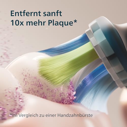 Detalle de Philips Sonicare DiamondClean 9000 (HX9911/09) – Schallzahnbürste mit App, Drucksensor und Ladeglas