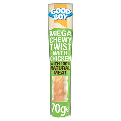 Detalle de Good Boy Mega Chewy Twist: 70g Chicken Breast Dog Treats (Case of 18)