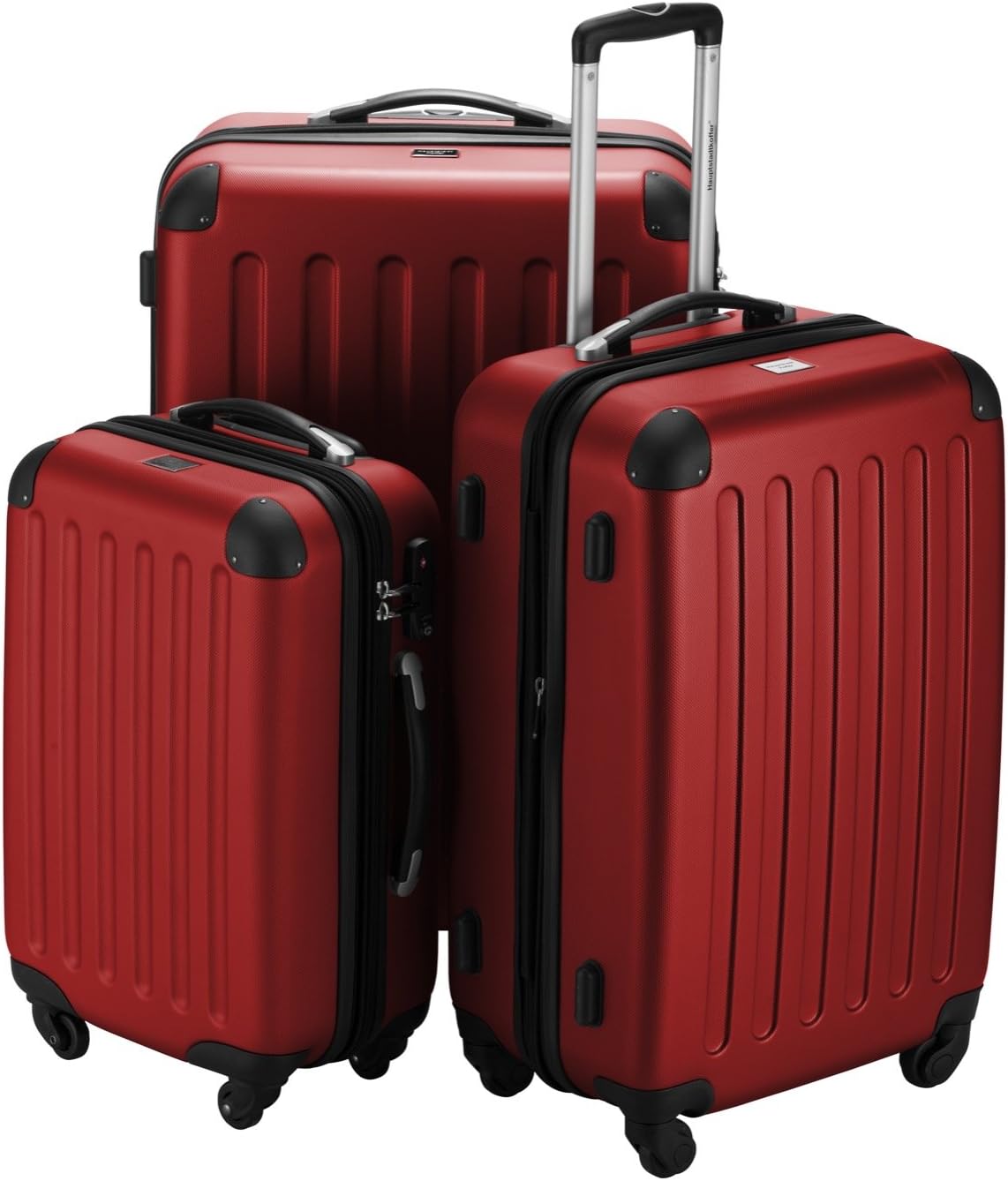 Detalle de Hauptstadtkoffer Spree – Grande Valise Rigide 119 L, TSA, 4 Roulettes, Rouge