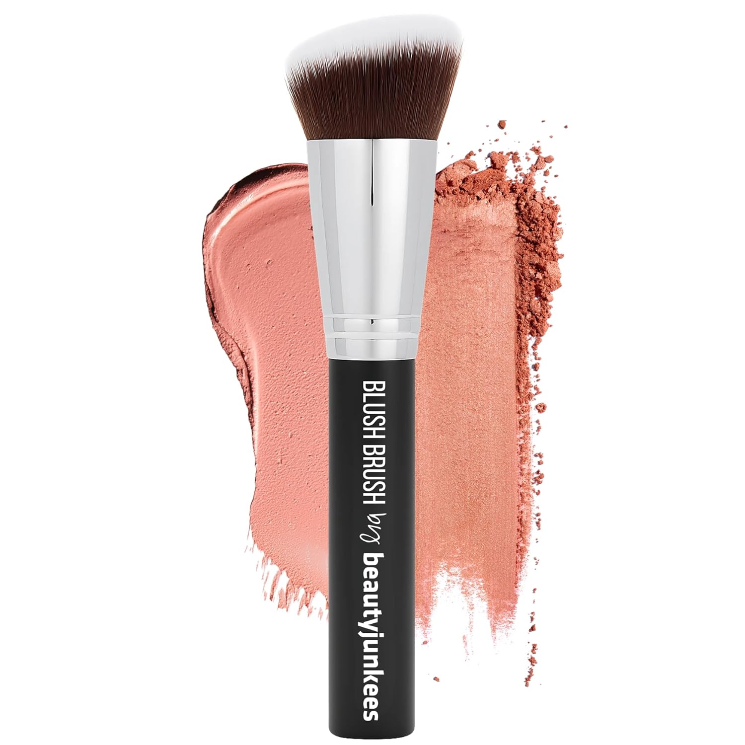 Detalle de Beauty Junkees Angled Blush Brush for Cream, Liquid & Powder Makeup