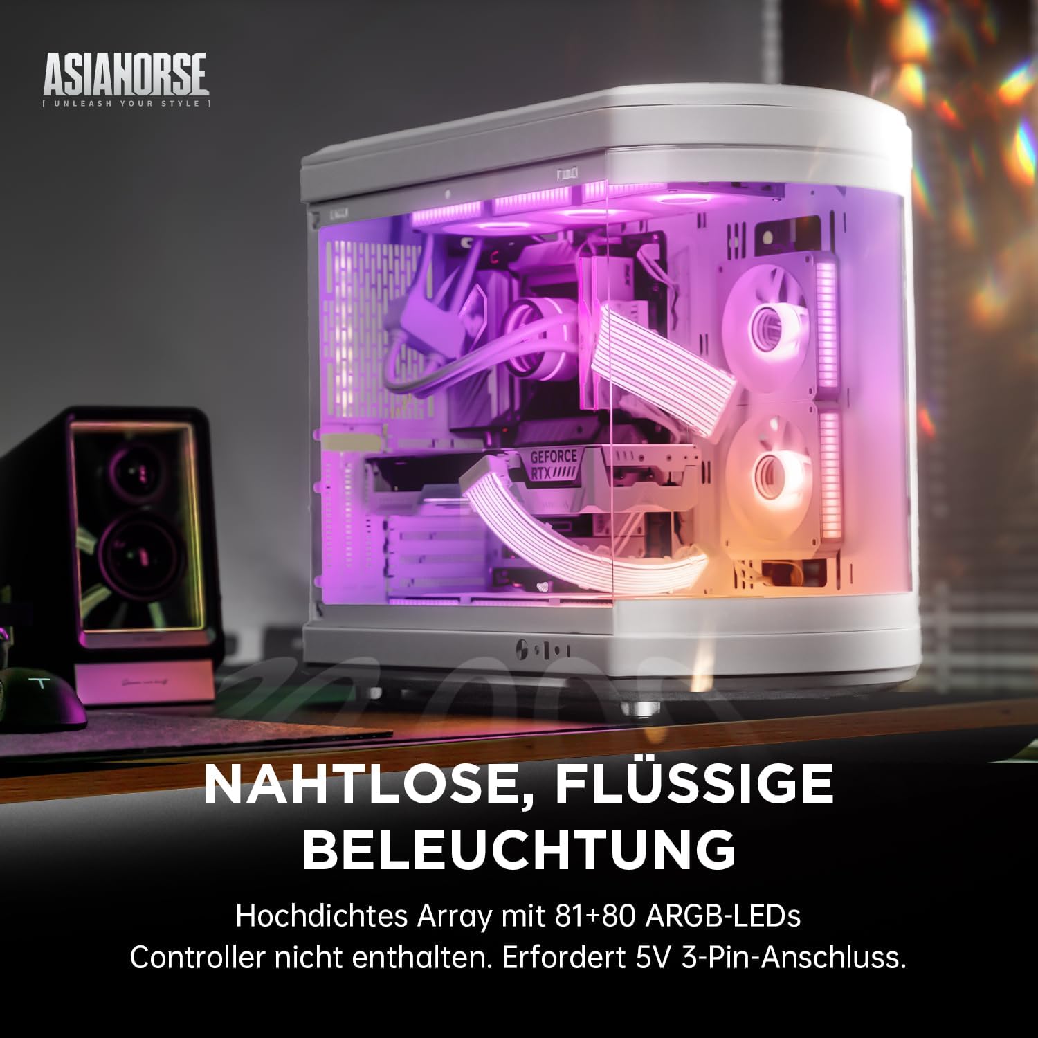 Thumbnail 1 de AsiaHorse Aurora ARGB PSU Kabelabdeckungskit