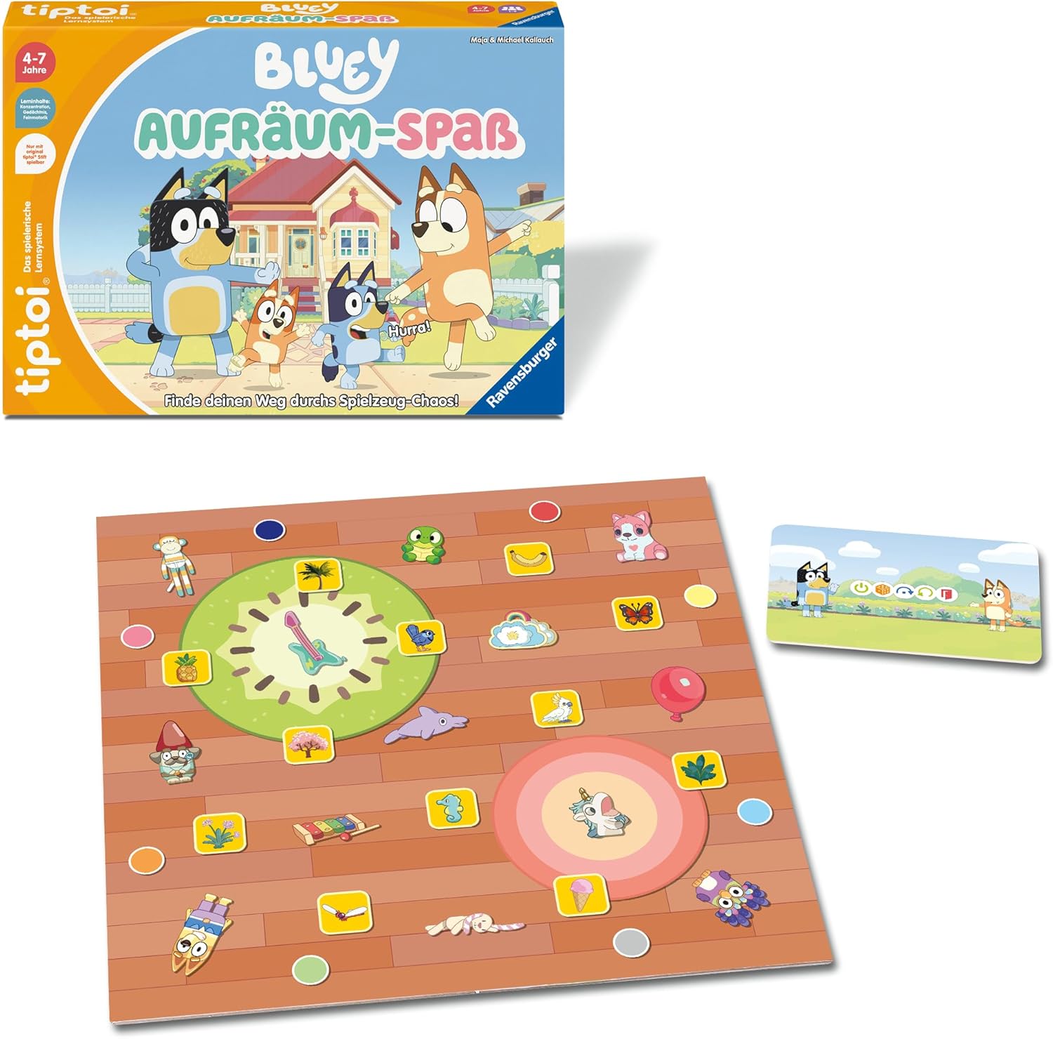 Detalle de tiptoi Spiel Bluey Aufräum-Spaß ab 4