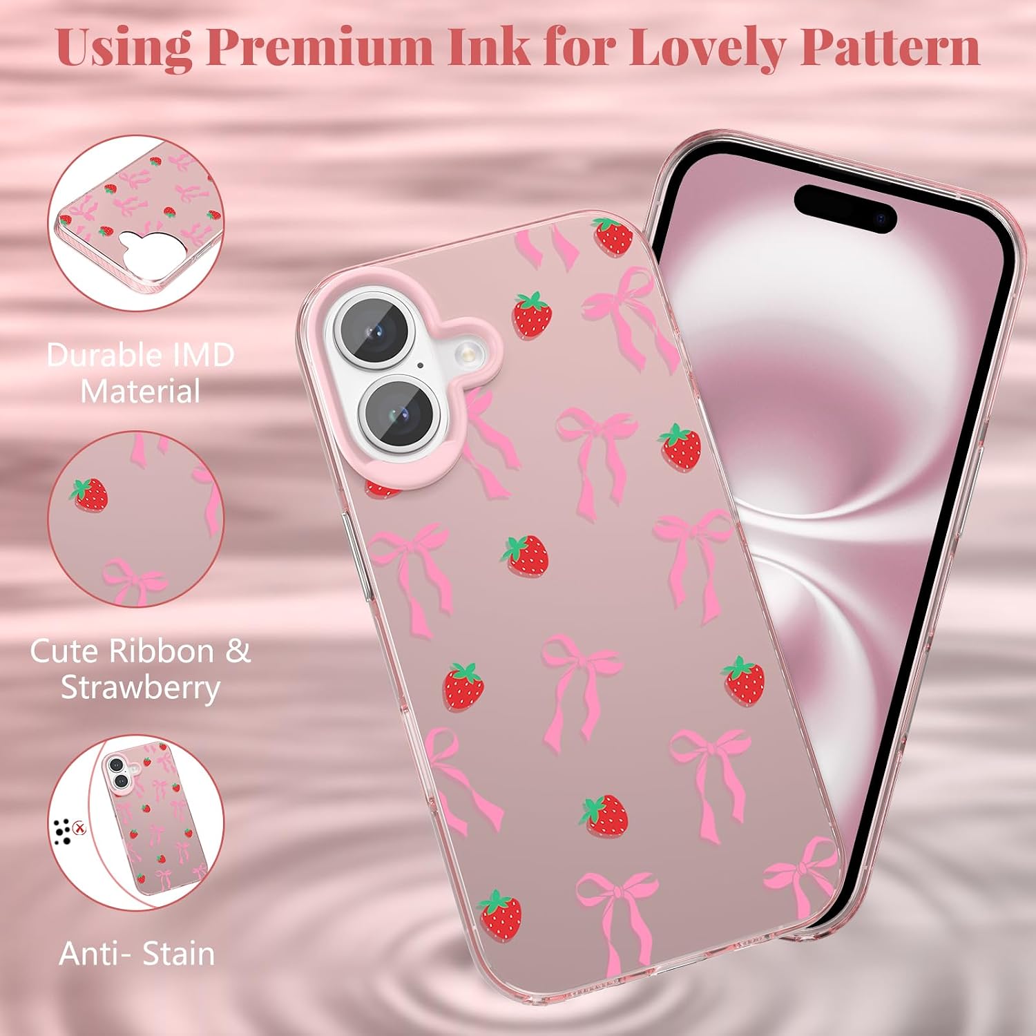 Thumbnail 6 de ZTOFERA Rosa Hülle für iPhone 17