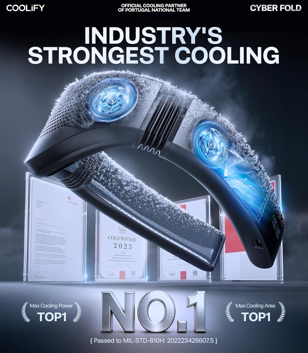 Thumbnail 1 de TORRAS 2026 COOLiFY Cyber Fold AI Neck Air Conditioner: Ultimate Neck & Face Cooler