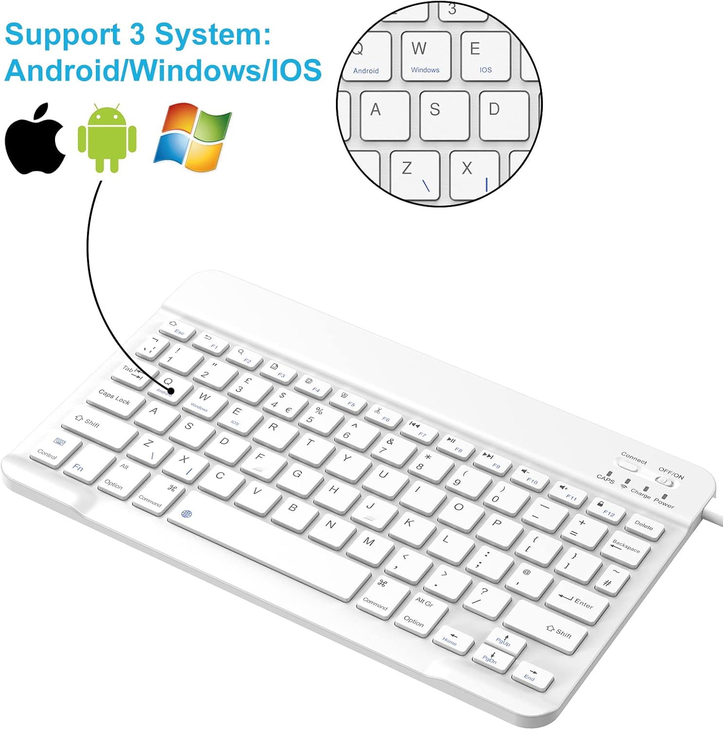 Thumbnail 4 de PINKCAT Bluetooth Keyboard UK Layout