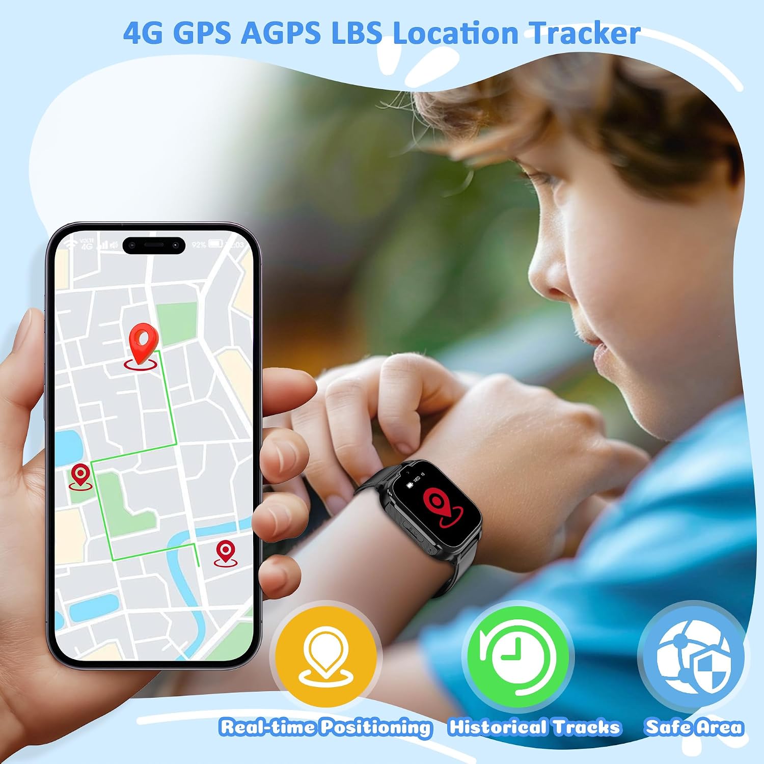 Detalle 2 de Kids Smart Watch for Girls Boys: A Practical First Tech Companion for Active Kids