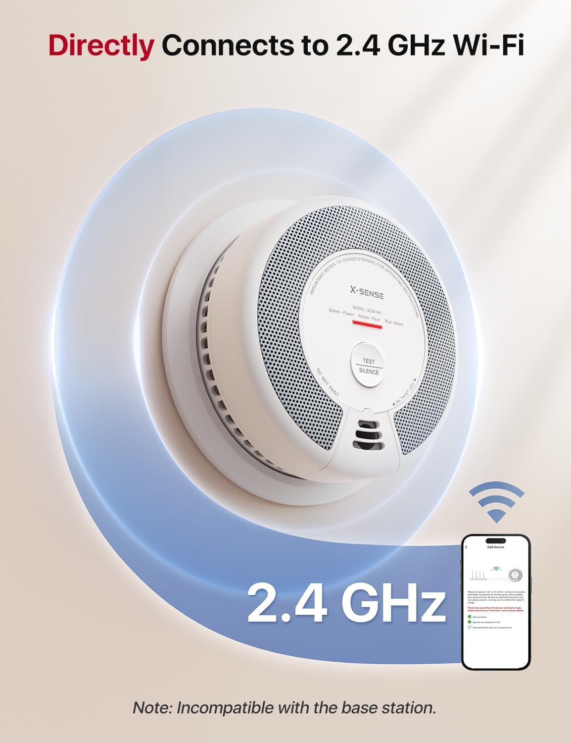 Thumbnail 3 de X-Sense SC06-WX Wi-Fi Smoke & Carbon Monoxide Alarm (Smart App), 2-Pack