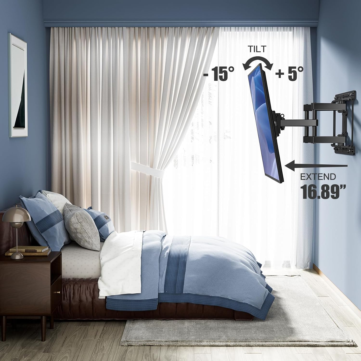 Thumbnail 4 de PERLESMITH PSMFK9 Full-Motion TV Mount 65"