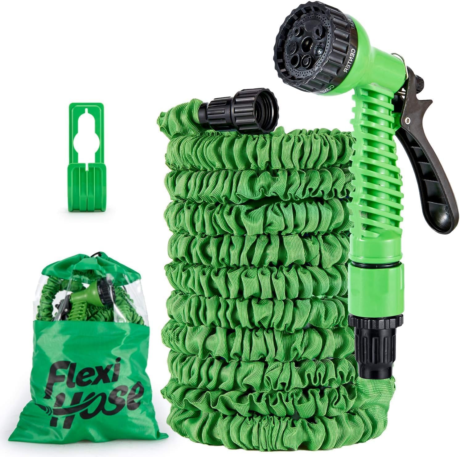 Thumbnail 6 de Flexi Hose Expandable Garden Hose - 50FT Heavy Duty, Retractable with 3/4-Inch Fittings, Includes Spray Nozzle