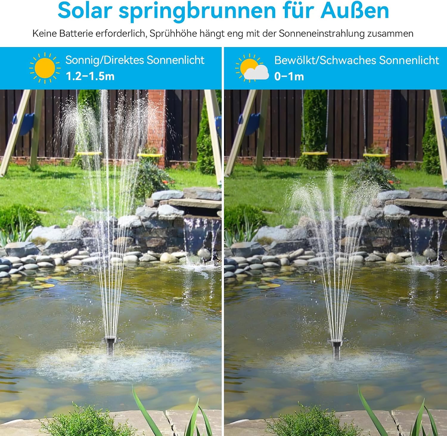Thumbnail 3 de Solar Springbrunnen 12W mit 600 l/h
