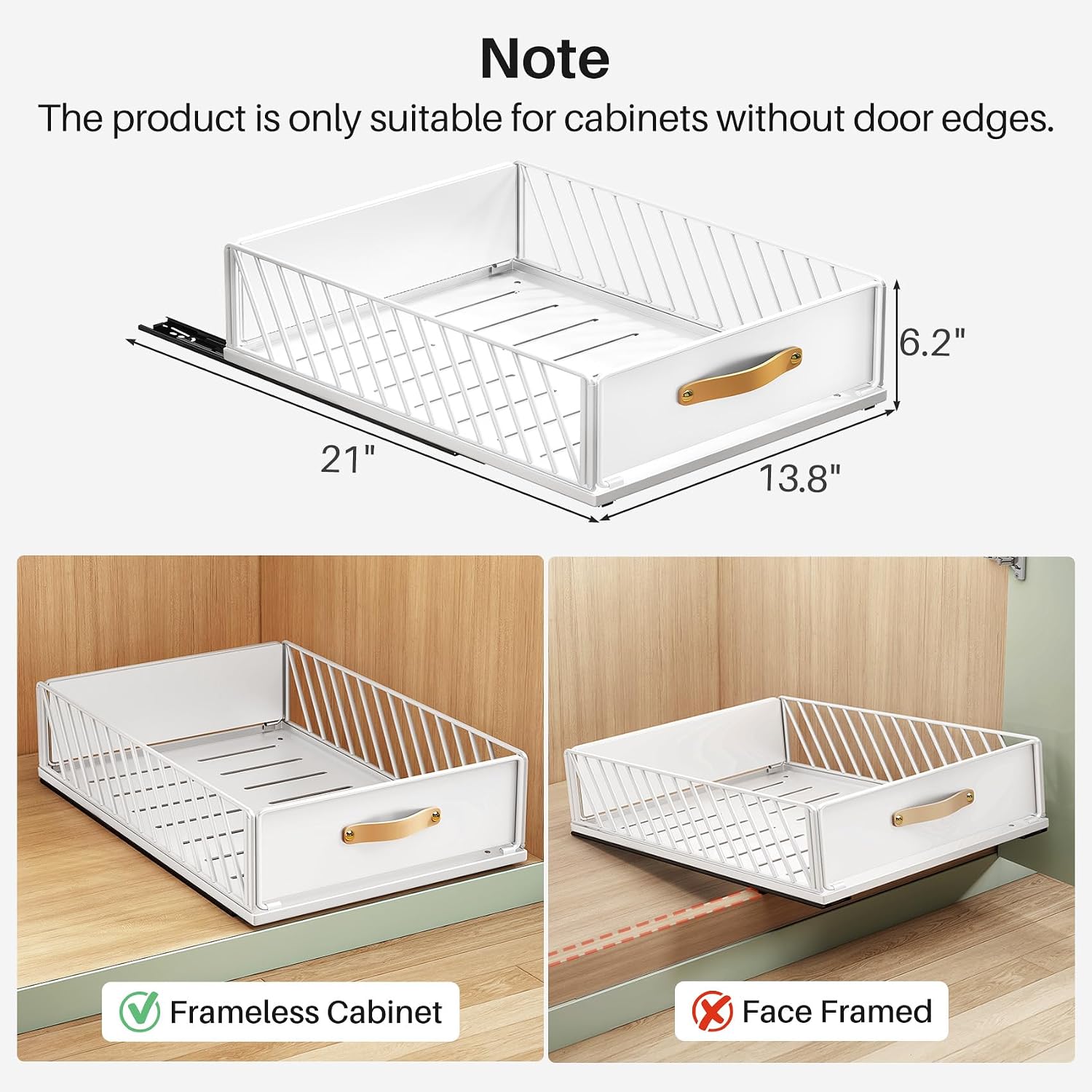 Thumbnail 2 de Pull out Cabinet Organizer with Adhesive Nano Film