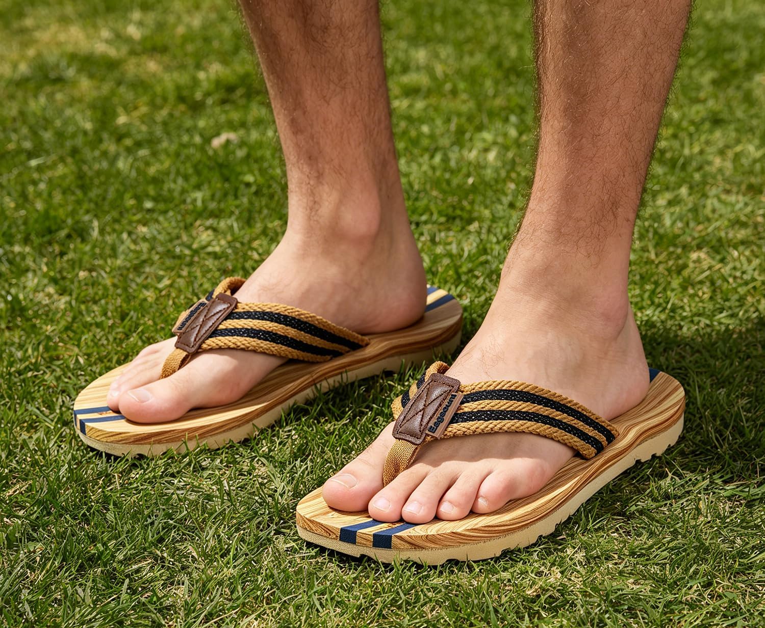 Thumbnail 1 de Damen & Herren Zehentrenner Sommer Flip Flops – vielseitige Badelatschen für Strand, Pool und Zuhause