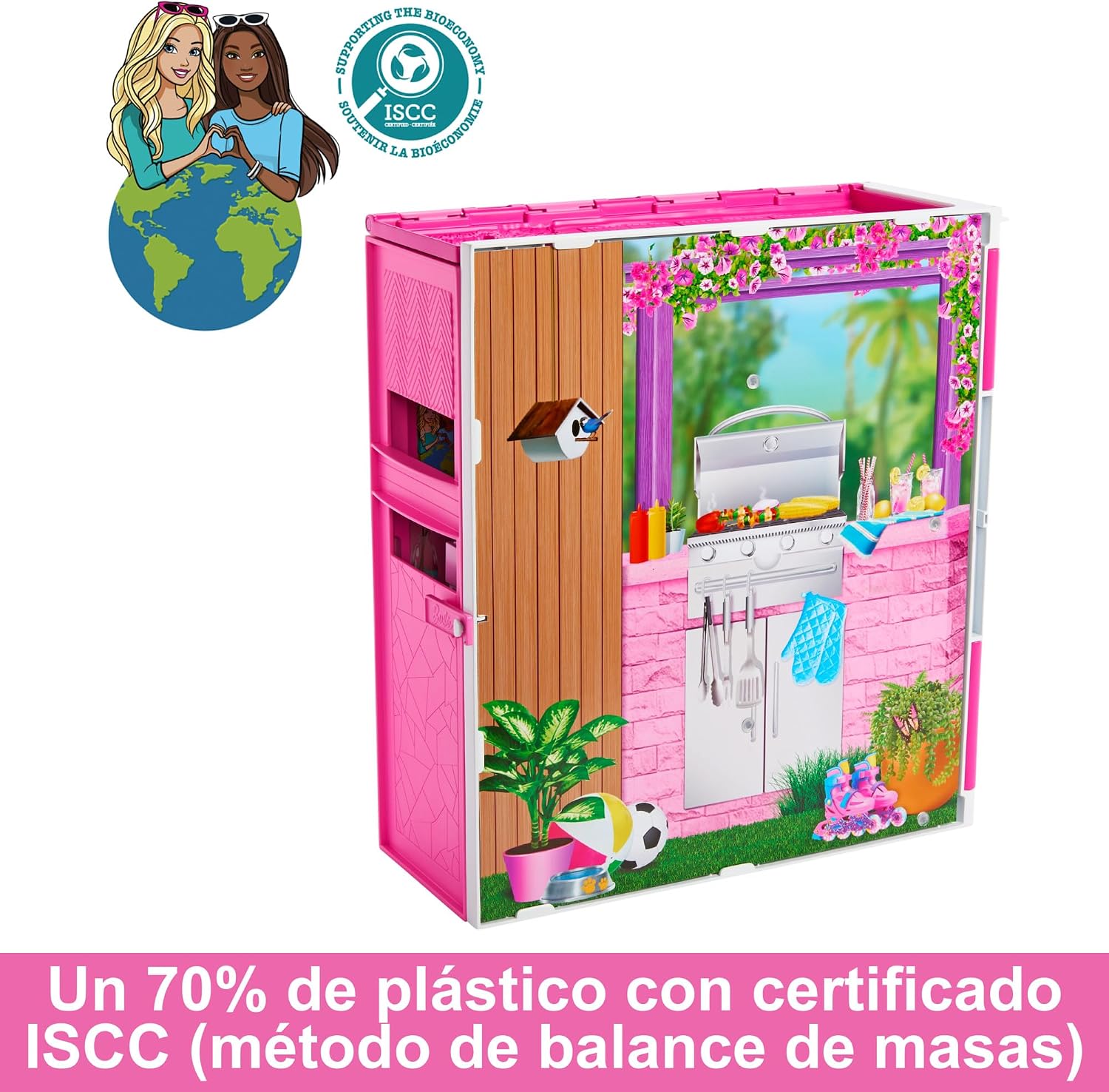 Thumbnail 2 de Barbie Apartamento Plegable 4 Estancias con Muebles 🏡