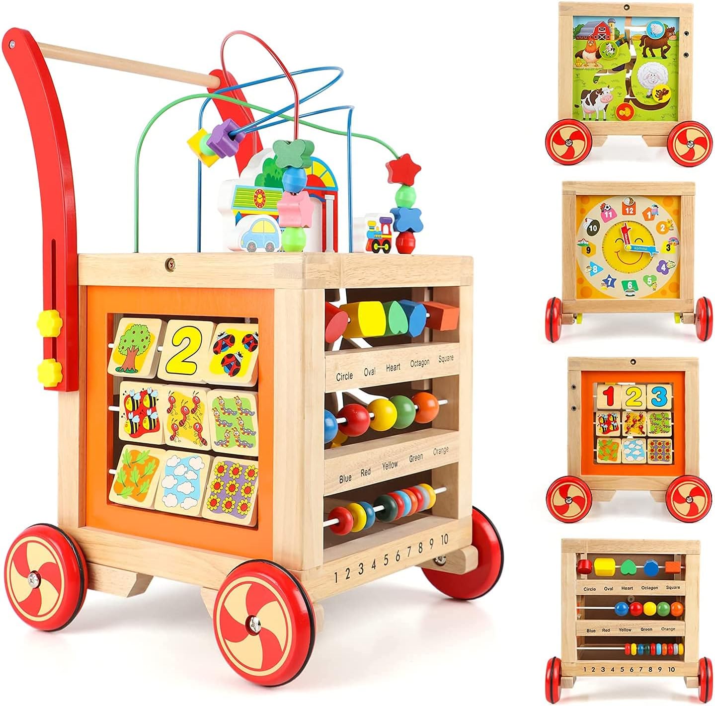 Wondertoys wooden activity cube