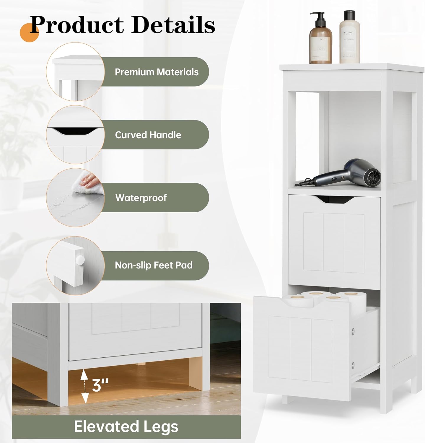 Thumbnail 6 de Shintenchi Bathroom Storage Cabinet