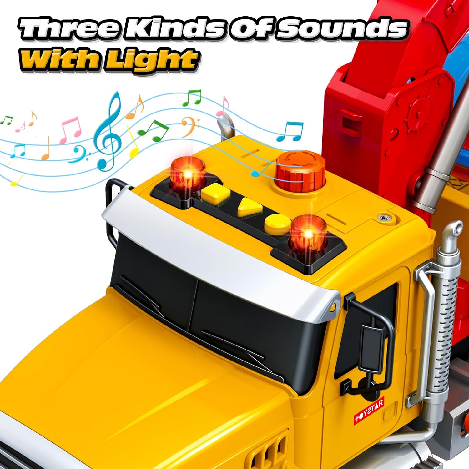 Detalle 2 de 15-Inch Tow Truck Toy with Lights