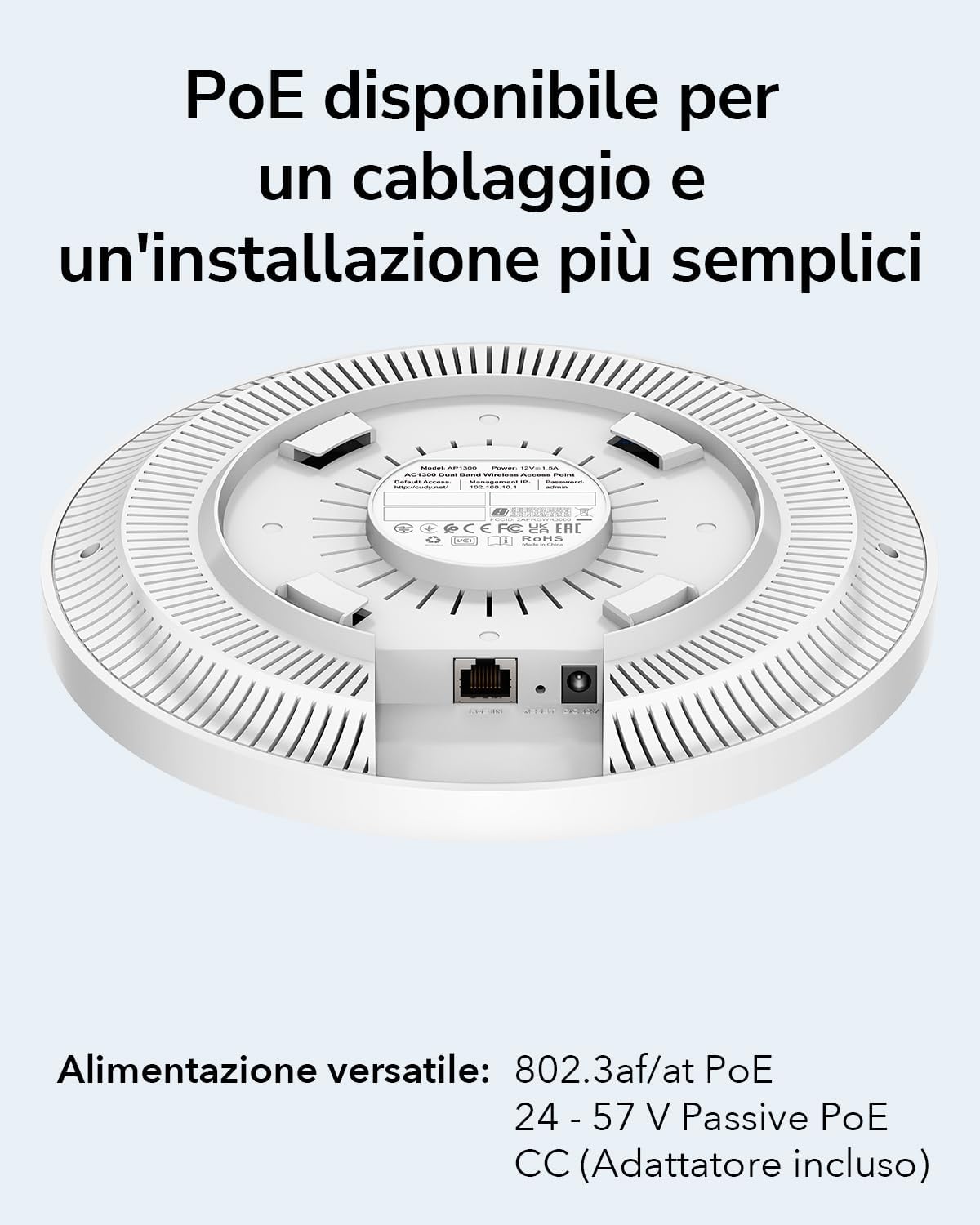 Thumbnail 4 de Cudy AP1300 Punto di accesso WiFi