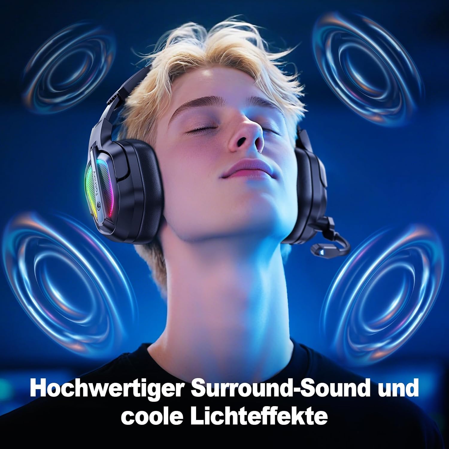 Thumbnail 6 de Fachixy Wireless Gaming Headset – 2,4-GHz, RGB, Multi-Plattform-Kompatibilität