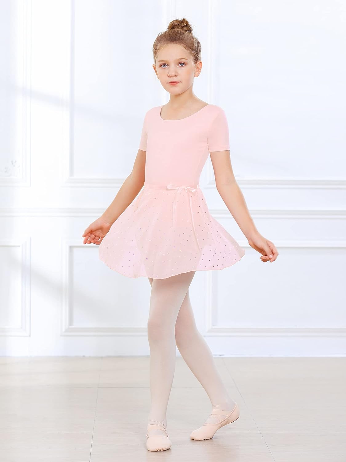 Thumbnail 2 de Stelle Ballet Leotards for Girls Toddler Dance Dress Outfit Set (Leotard, Tights & Removable Skirt)