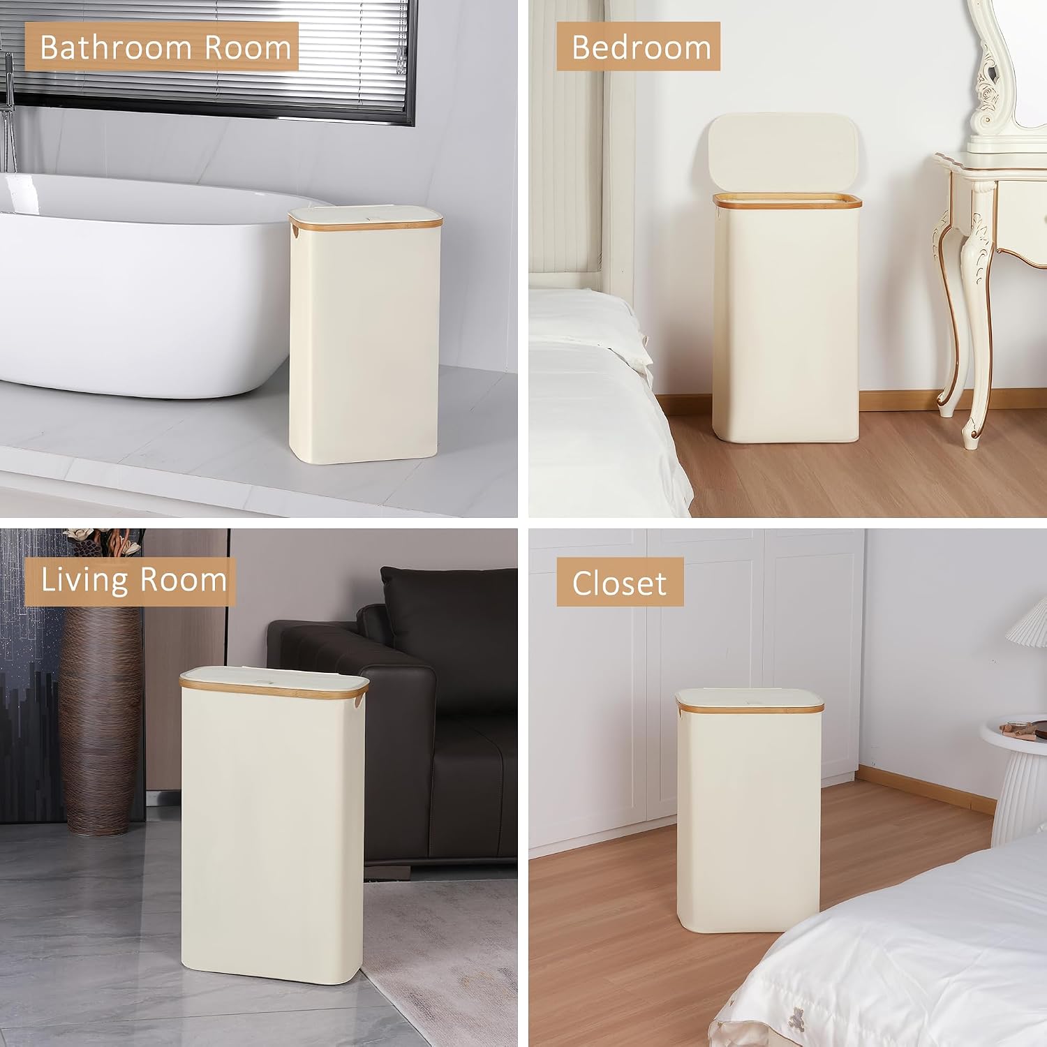 Detalle 2 de iEGrow Wäschekorb 65 l schmal