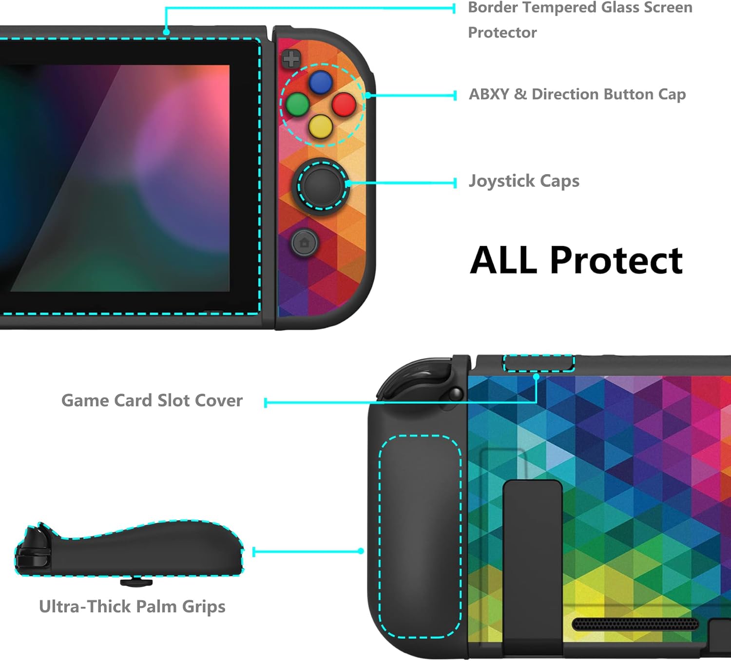Thumbnail 4 de PlayVital ZealProtect Switch Case with Screen Protector