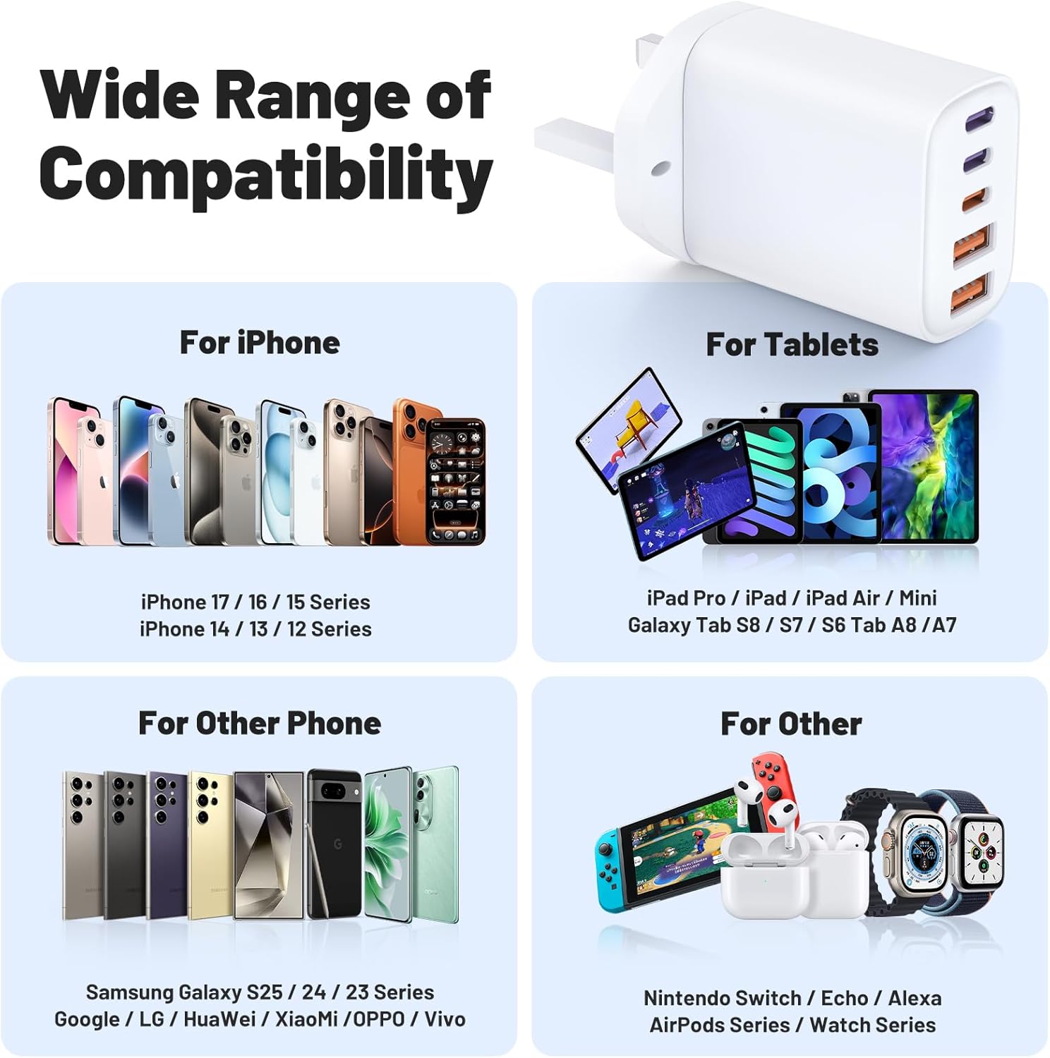 Thumbnail 6 de 52W 5‑Port USB‑C Charger Pack for iPhone