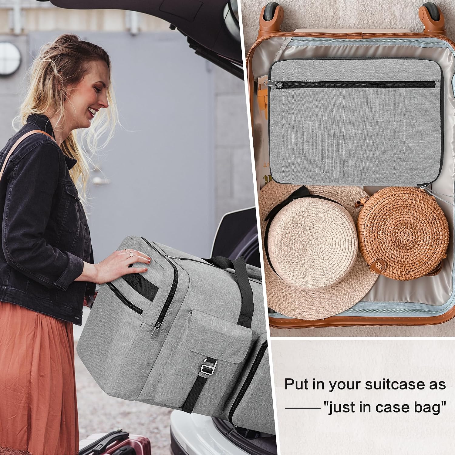 Thumbnail 6 de YOUNGOA Bolsa de Viaje Plegable 120L Impermeable para Hombre y Mujer