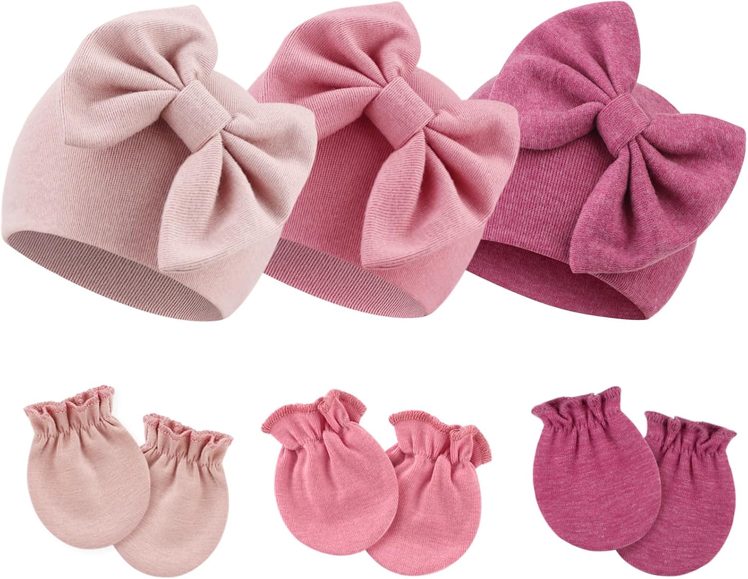 Thumbnail 4 de DRESHOW Newborn Cotton Hat and Mittens 0–6 months
