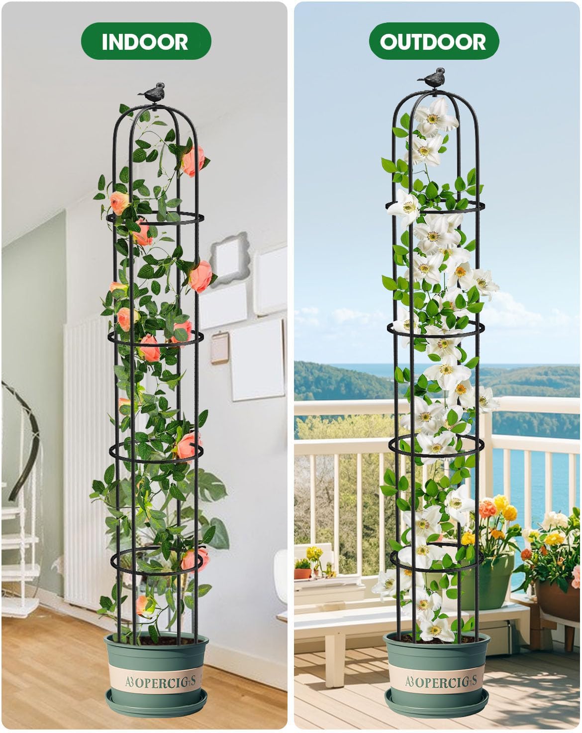 Thumbnail 6 de MYMULIKE Trellis for climbing plants 189 cm