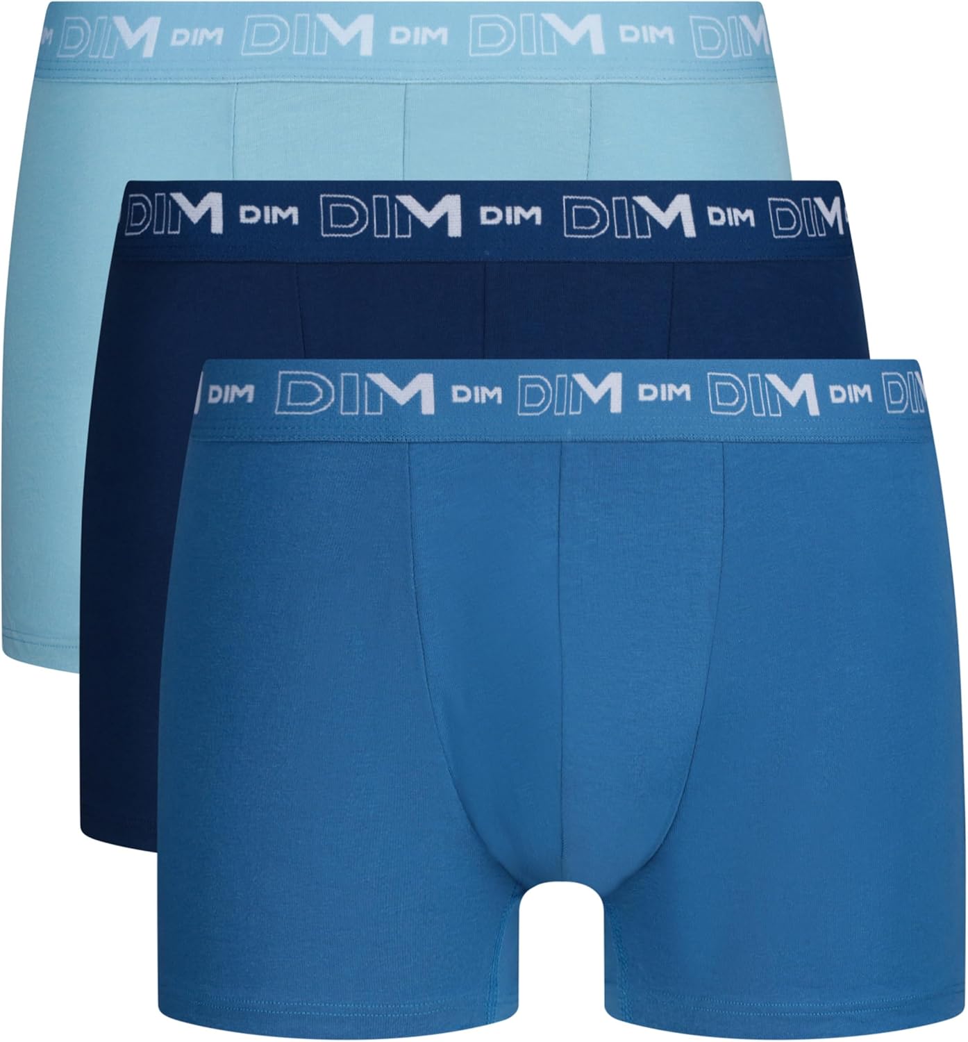 Detalle 2 de Lot de 3 boxers homme DIM en coton stretch respirant (sans étiquette)