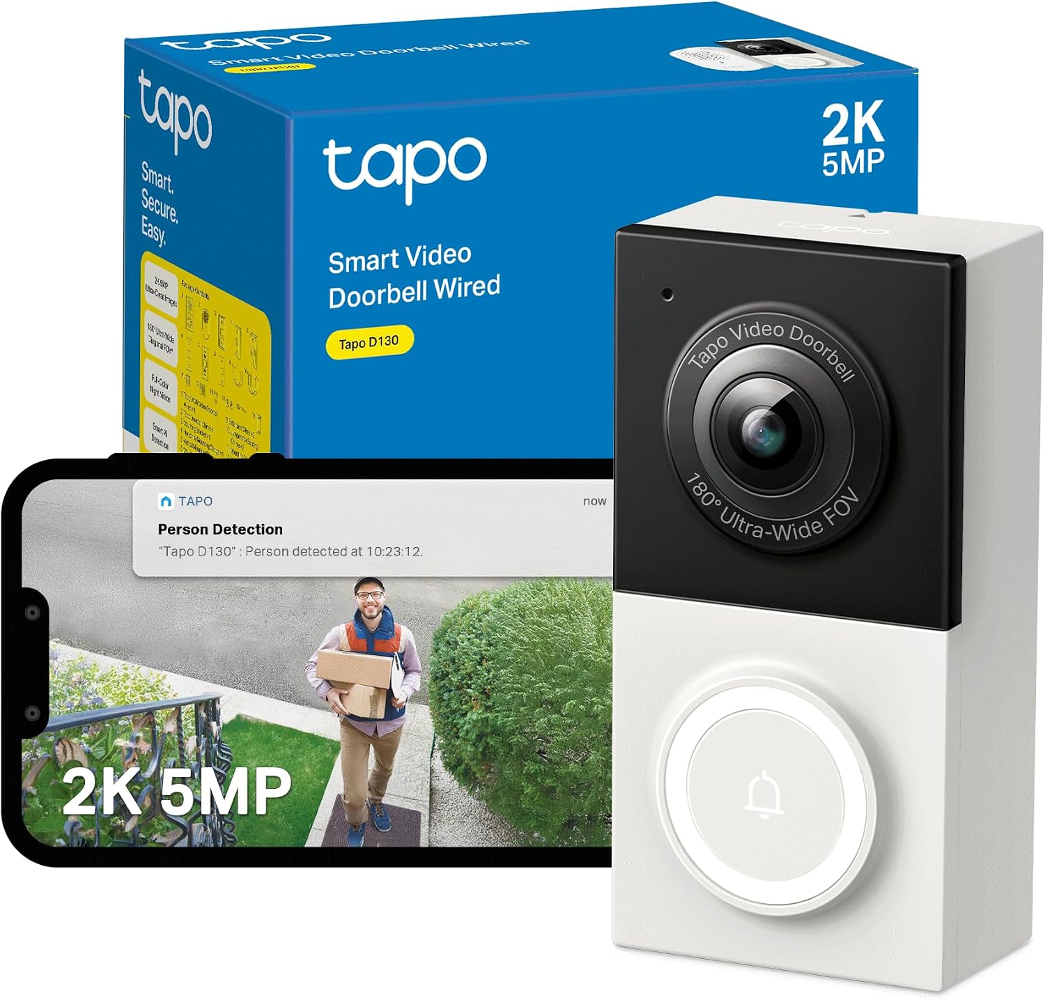 Detalle de Tapo D130 2K 5MP Doorbell Camera
