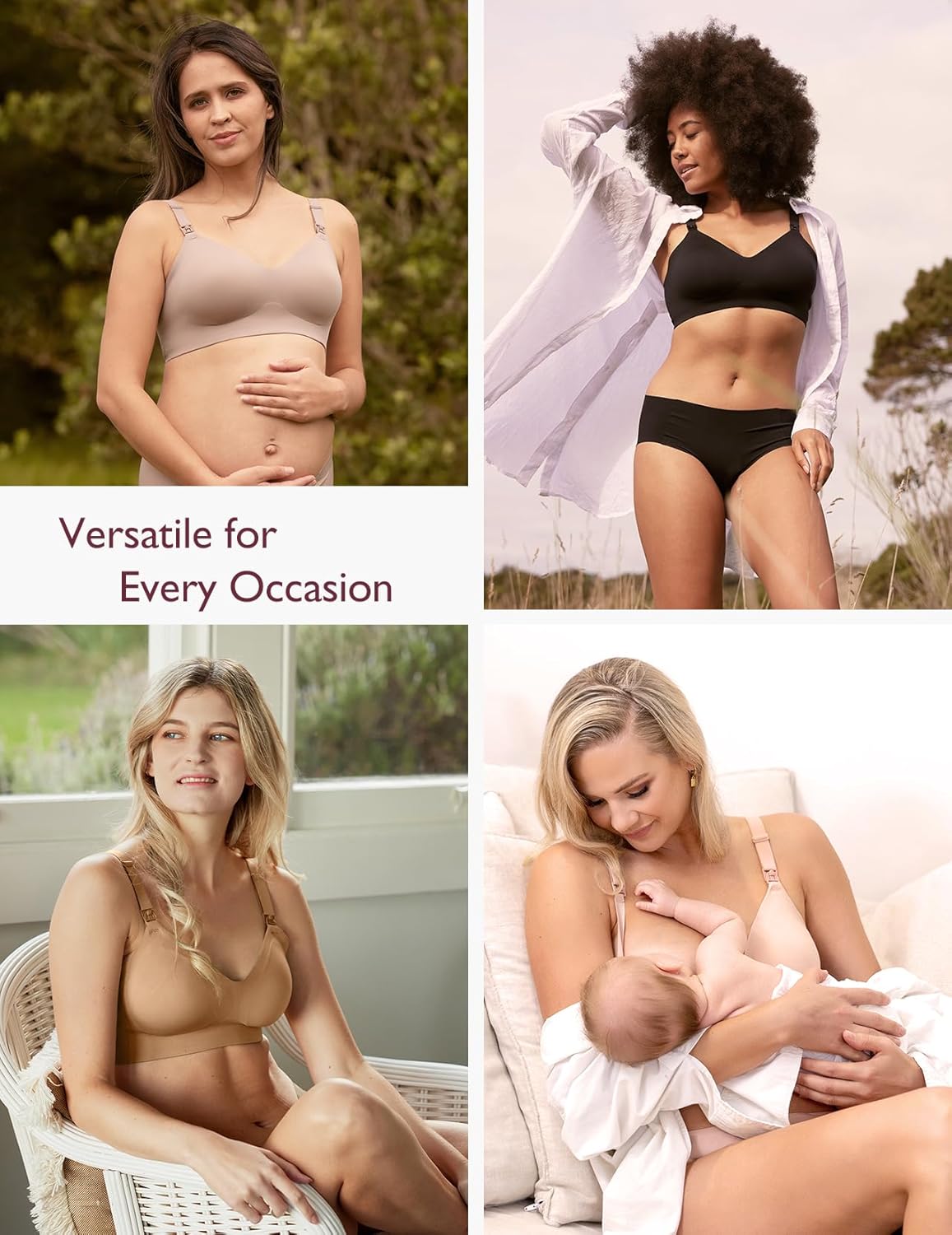 Thumbnail 3 de Momcozy YN21 Seamless Nursing Bra for Breastfeeding & Pregnancy Sleep (Natural Shape)