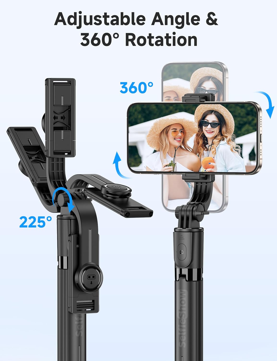 Detalle 2 de Portable Selfie Stick 67.2 cm Extendable Tripod