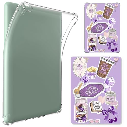 Detalle de LEPGUYO Étui Kindle 7 Pouces – Silicone Transparent Anti-Rayures pour 12e Génération et Paperwhite 6